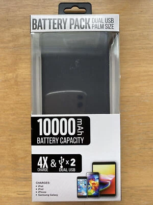 Nuevo paquete de baterías IC inteligentes tamaño palma con 10000 mAh, 4x cargador y 2 puertos USB teléfono Foto 1 de 4