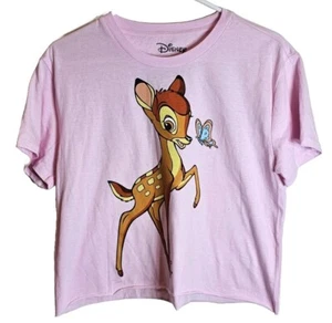Bambi the Deer & Butterfly Disney Animated Movie Crop Top Size Medium - Picture 1 of 4
