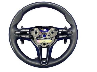 2021-2023 HYUNDAI ELANTRA FRONT LEFT N LINE STEERING WHEEL W/ PADDLE SHIFTERS - Image 1 of 4