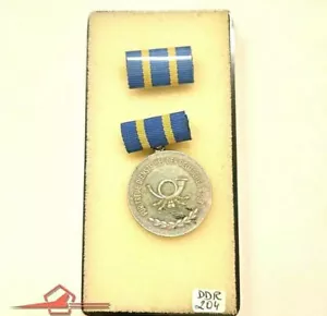 TREUEDIENSTMEDAILLE DER DEUTSCHEN POST DER DDR. SILBER STUFE (DDR 204) - Picture 1 of 5