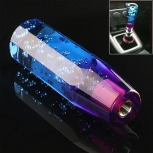 Shifter gear Crystal Air Bubble Shift Knob Purple Blue Universal Novelty - Picture 1 of 5