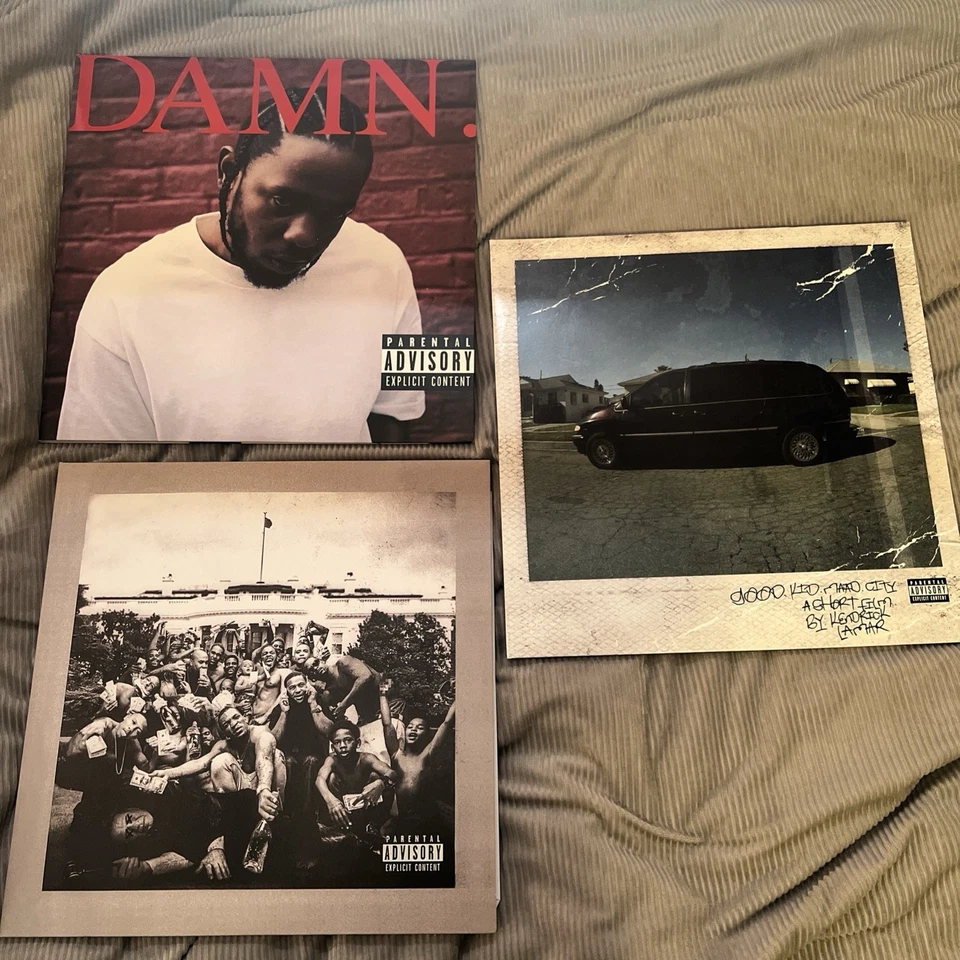 Kendrick Lamar Pimp a Butterfly, DAMN., and Good Kid Mad City Vinyl Records — 第 1/3 张图片