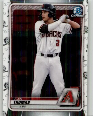 2020 Bowman Draft Alek Thomas Chrome #BD-195 Arizona Diamondbacks - Image 1 of 2