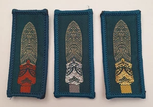 3 x Boy Scouts Patches Badges. Poss Australian. Bronze Silver Gold. Vintage - Foto 1 di 3