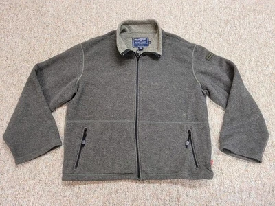 Sudadera De Colección Polo Deportiva Ralph Lauren Para Hombres 2XL Gris Polar Cremallera Completa Chaqueta Foto 1 de 4