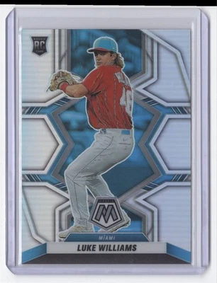 2022 Panini Mosaic Silver Luke Williams Rookie Miami Marlins #257 - Image 1 of 2