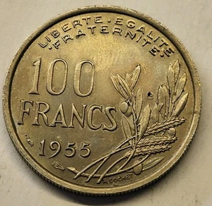 1955 FRANCE 100 FRANCS***L@@K***HIGH GRADE***Combined Shipping***L@@K*** - Picture 1 of 2