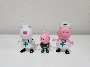 Figuras de enfermera de Peppa Pig Suzie Peppa y George figuras hospital - Imagen 1 de 3