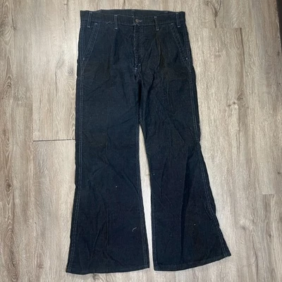 Винтажные вельветовые расклешенные брюки Levis 36x32 (подходит 34x30) с высокой талией и когтями 42 - Изображение 1 из 4