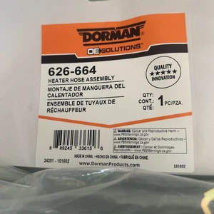 HVAC Heater Hose Assembly Dorman 626-664 fits 14-19 Dodge Journey 2.4L-L4 - Foto 1 di 4