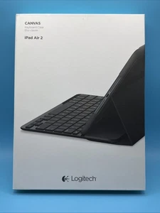 New Logitech Ultrathin Apple iPad Air 2 Magnetic Clip On Keyboard Cover Case - Picture 1 of 6