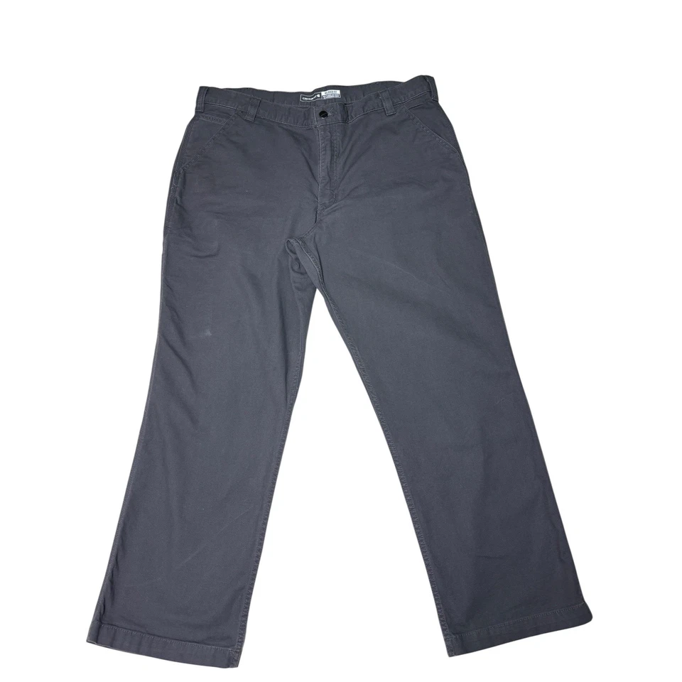 Мужские холщовые рабочие брюки Carhartt свободного покроя 40x30 серые прочные гибкие - Изображение 1 из 4