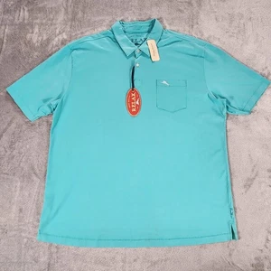 Tommy Bahama Relax Polo Shirt Mens XL Blue Freeze Bali High Tide Pima Cotton - Picture 1 of 14