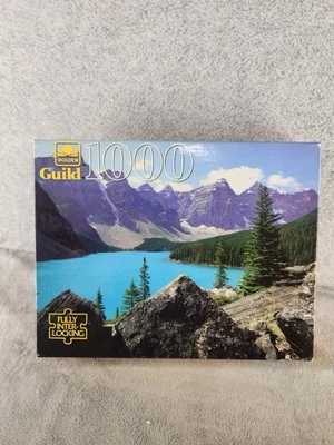 Golden Guild Morraine Lake Alberta 1000 Piece Jigsaw Puzzle - SEALED - Image 1 of 4