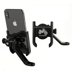 Motorbike Phone Holder Motorcycle Phone Mount Anti Vibration Moped Phone Mount - Picture 1 of 14