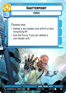 Star Wars Unlimited Shatterpoint 819 Foil Hyperspace Legends of the Force - Picture 1 of 1