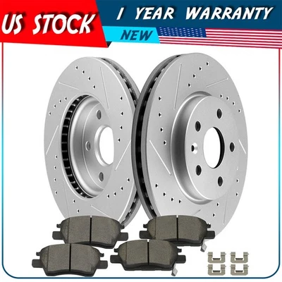 Rotores de taladro de pastillas de cerámica de freno delantero para Chevrolet VOLT 2016-2019 todos los modelos Foto 1 de 4