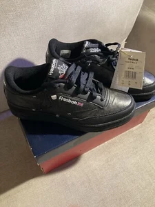 Reebok Club C85 Black trainers/sneakers Size 6.5uk - Picture 1 of 5