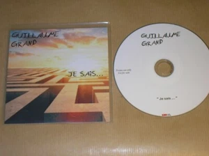RARE CD PROMO 1 TITRE / GUILLAUME GRAND / JE SAIS... / TRES BON ETAT - Picture 1 of 1