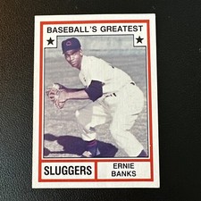 1982 TCMA Baseball's Greatest Sluggers #8 Ernie Banks Chicago Cubs HOF
