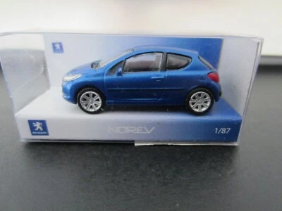 NOREV 472775 PEUGEOT 207 CUPÉ en AZUL - el modelo es DIECAST - HO o escala 1:87 Foto 1 de 2