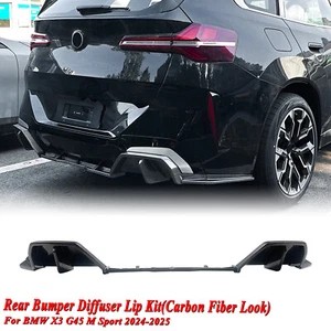Auto Heckstoßstangen Diffusor Lippe Abdeckungs Für BMW X3 G45 M Sport 2024–2025 - Picture 1 of 7