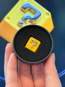 Mario Mystery Block Keycap Questionmark Keycap Zinc Alloy R4 Keycap - Picture 1 of 3