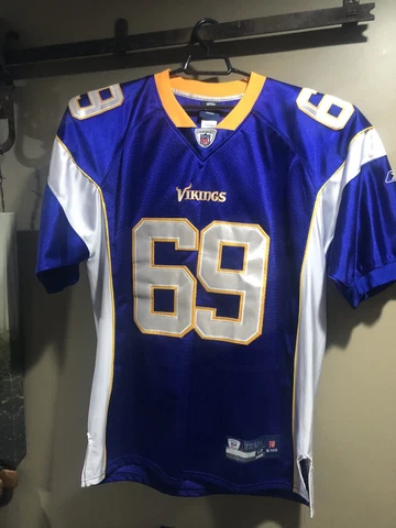 Vintage Reebok Sewn Jared Allen Minnesota Vikings Jersey Mens Size 52 #69 Purple Cover