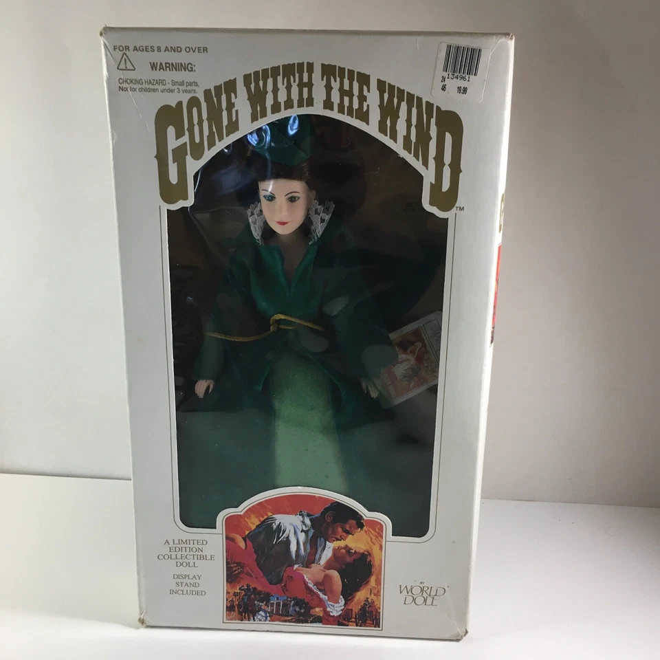 1989 Gone With The Wind 12" SCARLETT O'HARA in green dress By World Doll #71151