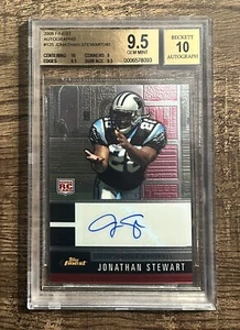2008 Topps Finest Auto /40 SP Jonathan Stewart RC BGS 9.5 Gem Mint 💎 - Picture 1 of 1