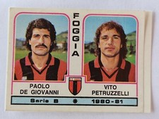 PANINI FOOTBALLERS FIGURE 1980/81 FOGGIA DE GIOVANNI n 367 EXCELLENT FOR RECOVERY