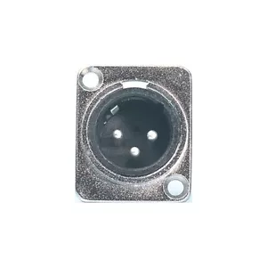 VisioSound Stecker XLR Gehäuse Stecker Aluminium Nickel Panel Befestigung - Bild 1 von 1