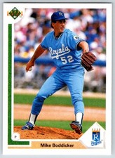 1991 UPPER DECK MIKE BODDICKER KANSAS CITY ROYALS #719