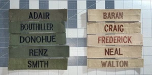 US Navy OD/DCU Namensband 10 Stück gebraucht Z1 - Bild 1 von 3