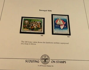 Lote de Estampillas de Scouting Mundial: PRIMER JAMBO AFRICANO SENEGAL 1976 - Imagen 1 de 4