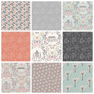 LEWIS AND IRENE COTTON FABRIC DOVE HOUSE BUNTING QUILTING clearance sale - Picture 1 of 4