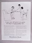 Massachusetts Mutual Life Insurance Co. PRINT AD - 1959 ~~ Norman Rockwell art