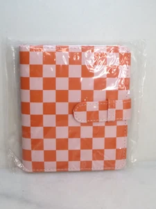 POLAROID CHECKERBOARD PINK AND ORANGE PHOTO ALBUM NWOB