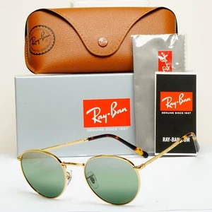 Ray-Ban Sonnenbrille Polarisiert Neu Round Chromance Gold RB 3637 9196/G4 53mm - Bild 1 von 12