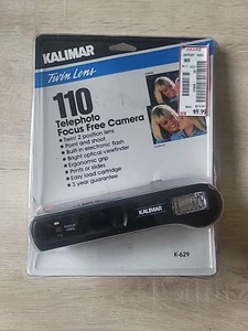 Kalimar Twin Lens Focus Free 110 Film Camera Pocket - BLACK - Picture 1 of 2