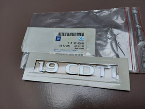 Opel Astra H Zafira B 1.9 CDTI Emblem Schriftzug Original 93185649 5177371 - Bild 1 von 1