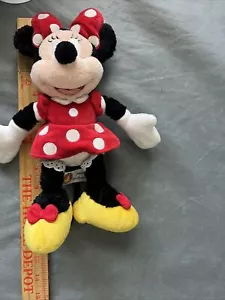 Minnie Mouse Walt Disney World Authentic Original DisneyParks 11" Bean Bag Plush - Picture 1 of 9