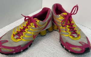 Nike Shox Turbo+ VI ID Womens 7.5 Running Shoes Pink Yellow Sneakers 326907-993 - Picture 1 of 11