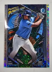 XAVIER ISAAC 2024 Bowman Chrome Prospects POWER UP Refractor #15 TB RAYS /150 - Picture 1 of 3