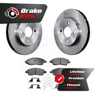 Front Disc Brake Rotors And Ceramic Pads Kit For 2012-2019 Nissan Versa 1.6L Nissan Versa