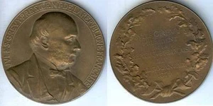 Tischmedaille - Jules GREVY Präsident Republik 1879 Daniel DUPUY d=68,6mm - Bild 1 von 1