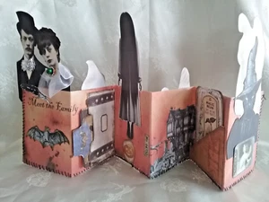 Halloween Akkordeon Faltdekoration oder Journal Ergänzung - Bild 1 von 12