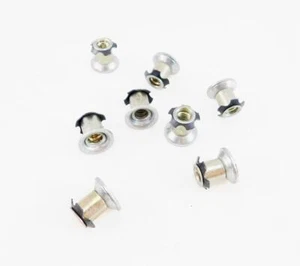 8 Pack Threaded Star Type 5/8"(OD) Round Tubing Insert 1/4-20 Threads S72-204 - Picture 1 of 3