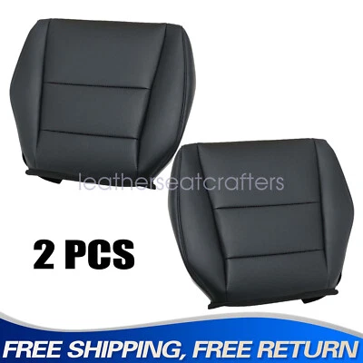 Cubierta de asiento inferior de cuero negra para conductor y pasajero Acura TSX 2010 2011 Foto 1 de 4