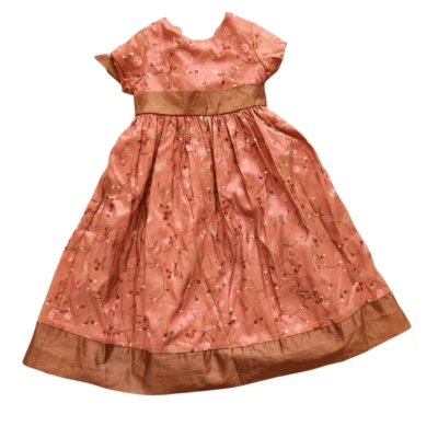 Marmellata burgundy Indian dress embroidery floral sequin formal  sz 5 - Image 1 of 4